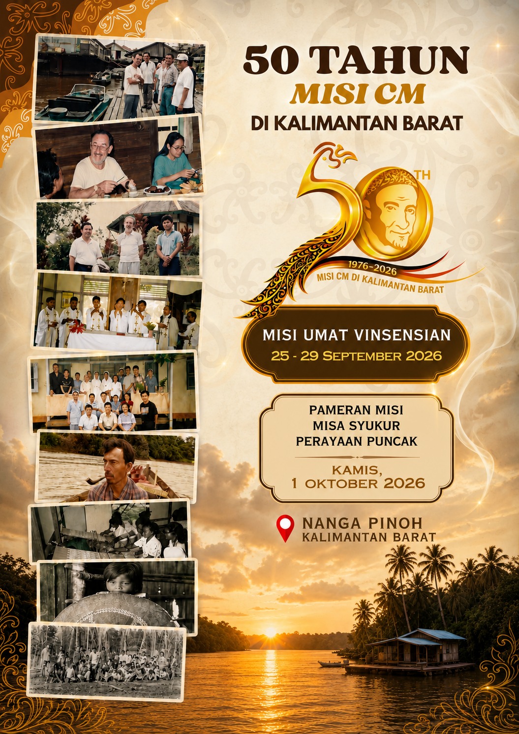 Flyer 50 Tahun Misi CM Kalbar